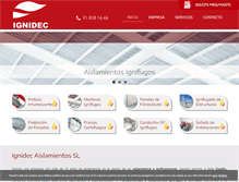 Tablet Screenshot of ignidec.com